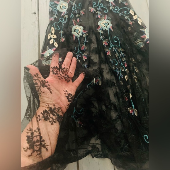 👗RARE Free People Black Sheer Maxi Dress-NWOT! - Picture 9 of 12